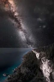 [Namly Design] Poster - Starry Night Over Cliffs