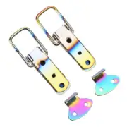2 Pcs Car Metal Quick Release Buckle Fasteners Trunk Front Rear Bumper