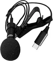 DOITOOL Mini Microphone Wired Condenser Mic for Type Design Noise Reduction for Vlogs and Live Streaming Black