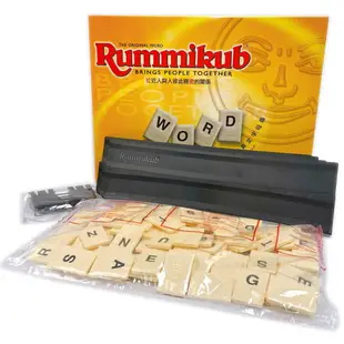 Rummikub Word 拉密英文字母版 NO.2604/一盒入(促850) 英文字母牌拉密數字磚塊牌 哿哿桌遊 拉密牌 以色列麻將 拉密數字牌-佳0542015