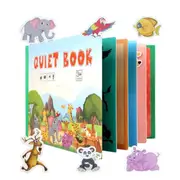 Catzon Montessori Quiet Book for Toddlers Preschool Learning Activities-Animal