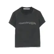 [Alexander Wang] Alexander Wang Logo-print Cotton T-shirt L GREY
