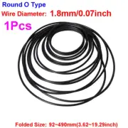 1.8mm Round O Type Rubber Drive Belt Tape for Cassette Player Recorder Turntable
