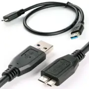 AU Micro USB 3.0 Cable Cord For Toshiba Seagate WD External Hard Drive HDD