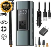 Portable Tire Inflator Air Compressor 150PSI Digital Pressure Gauge Auto-Off