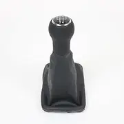 5 Speed Car Manual Gear Shift Knob with Black Leather Boot for VW Beetle 1998 1999 2000 2001 2002 2003 2004 2005 2006 2007 2008 2009 2010