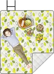 Picnic Blankets Waterproof | Picnic Mats Outdoor Waterproof Blankets - Soft Machine Washable Rug Grass Lawn Use Lightweight Portable for Group Activity