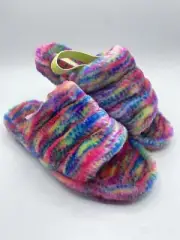 UGG Fluff Yeah Pixelate 1129072K Multicolor Women’s Shoes Slippers Size 6
