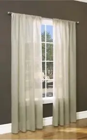Commonwealth Home 50” W X 84” Weathervane Rod Pocket Window Curtain Panel Linen