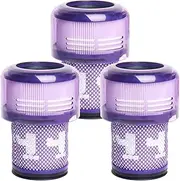 3 Pack Replacement Filter for Dyson V15 Detect V11 Torque Drive V11 Animal V11 Complete V11 Extra Cordless Vacuum # 970013-02