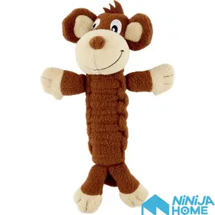 【NiNiJA(犬)】寵物玩具-美國 KONG 啾啾辮子猴子 L 寵物玩具拉扯互動紓壓玩具 狗 寵物