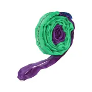 1 Pcs Lifting Slings Straps Polyester 9ft Flexible Eye Slings(2204lbs) Purple