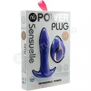 Nu Sensuelle Ultra Violet 4.5&quot; Power Vibrating Butt Plug with Vibrating Remote Control