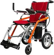 13KG Lightweight Electric Wheelchair, Magnesium Alloy Material, Foldable Chair Power Wheelchair, Reversing Reminder, Load 100kg / 220lb