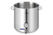 SOGA Stainless Steel 71L No Lid Brewery Pot With Beer Valve 45*45cm