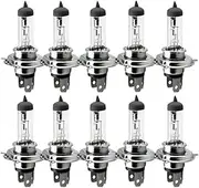10pcs H4 100W 12V 4300K Yellow Fog Lights Halogen Bulb High Power Car Headlight Lamp Car Light Source Parking Head Auto