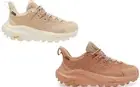 Hoka Kaha 2 Low GTX GoreTex H2OPROOF Light Tan / Clay Red Trail Run Hiking Boots