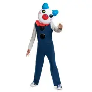 Disguise Piggy Clowny Classic Boys Costume Blue Jumpsuit & Mask Child XL (14-16)