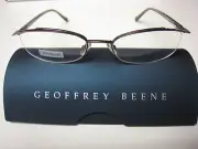 GEOFFREY BEENE EYEGLASS FRAMES Style SLEEK in BROWN 51-18-135 W/ Case