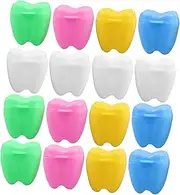 Yardwe 20Pcs Box Tooth Keepsake Box Mixed Style Lightweight Easy Open Teeth Holder for Memories Smooth Surface Personal Info Recording present