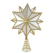 13.5-Inch Acrylic Gold Star Tree Topper