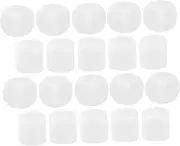 SUPVOX 30Pcs Acrylic Rounded Corner Dice Blank DIY Dices for Fun Games Family Activities and Teaching Math Safe Easy to Clean for Adults