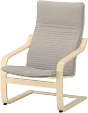 IKEA Poang Armchair Birch Veneer Knisa Light Beige 792.407.90
