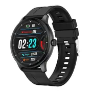 Smart Watch Men Full Touch Screen Sport Fitness Watch IP67 Waterproof Bluetooth Call For Android ios smartwatch - Black