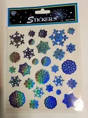 Very Pretty Snowflakes Stickers Brand New in Package Unopened scrapbook rainbow