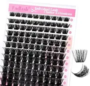 Cluster Lashes D Curl Lash Clusters 280 Pcs Lash Extension Clusters Individual Lashes Soft DIY Eyelash Extensions Mixed Tray Eyelash Clusters Natural Look (200D-0.07D, 8-16mm)