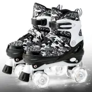 Kuxuan Skates Boys and Girls Camo Adjustable Roller Skates with Light up Whee...