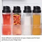 Tupperware Dispenser Bottles Clear Collection x 4 -770ml -Oils Dressings NEW