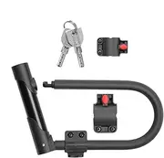 U-lock bicycle, U-lock bicycle U-shaped combination U-lock with bracket, U-shaped bicycle lock with H bracket, durable and practical, bicycle safety U-lock for gates