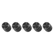 5 x Potentiometer Control Knob Insert Shaft Switch Knobs 15.8x16.8mm 6mm Black