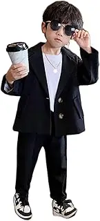 [Kromoc] Boys' Suit Two Pieces Two Buttons Tuxedos Wedding Party Formal (Jacket+Trousers)