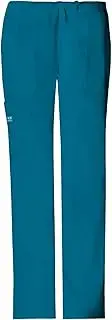 [Cherokee] Women's Plus Size Workwear Core Stretch Drawstring Cargo Scrubs Pant
