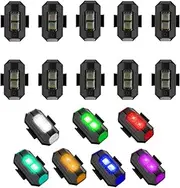 LED Strobe Drone Light,Anti Collision Light,Rechargable Flash Led Lamp Light for FAA Drone Night Flying, Fits for DJI Mini 4 Pro, Avata 2,Mini 4k,Air 3, Mavic 3 and All RC Drones Accessory(10PCS)