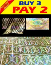 225 HOLOGRAM TAMPER PROOF STICKER LABEL VOID SEALS 1.2x0.6inch 30x15mm PROTECTED