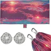 Beach at Sunset Outdoor Hammock Swing Hammock for Outside Patio Garden
