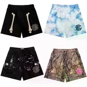 "Eric Emanuel EE Basic Shorts NEW men's casual shorts fitness sports pants summer gym workout Men Women Classic GYM Mesh Shorts" L Red CC