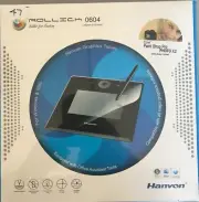 Hanvon Graphics Tablet Rollick 0604 Windows Vista/7/10 MacOS Brand New