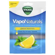 Vicks VapoNaturals Lemon Menthol Drops 70g