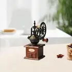 Manual Coffee Grinder Grain Mill Windmill Wheel Coffee Maker Tool Wooden Drawer