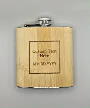Flask Stainless Steel Hip Alcohol Liquor 6oz Whiskey Pocket Cap Screw Gift Wine