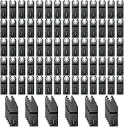 100Pcs Oscillating Tool Blades Professional Universal Oscillating Saw Blades Wood Multitool Blades Compatible with Dewalt, Milwaukee, Makita, Ryobi, Rockwell, Bosch