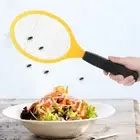 (yellow)Cordless Battery Power Electric Fly Mosquito Swatter Bug Zapper PG