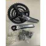 全新SHIMANO XTR FC-M970登山車大盤組22/32/44腿長175含BB 3*9速