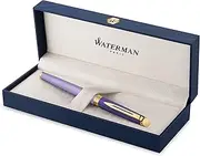 [Waterman] Hémisphère Fountain Pen | Metal & Purple Lacquer with Gold Coated Trim | Gold Coated Medium Nib | Gift Box