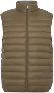 [Generic] Men Sleeveless Warm Vest Down Vest Winter Sleeveless Jacket Lightweight Vests