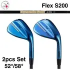 MIZUNO T24 WEDGE BLUE LIMITED EDITION 52°/58° 2pc Set 105 Onyx Black Flex S200